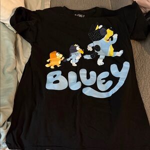 Lucy Black Short Sleeve Tee Featuring Bluey Characters